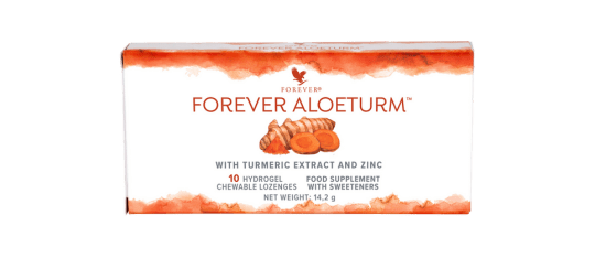 Forever AloeTurm hidrogel pastile s kurkumom, zinkom i aloe verom.